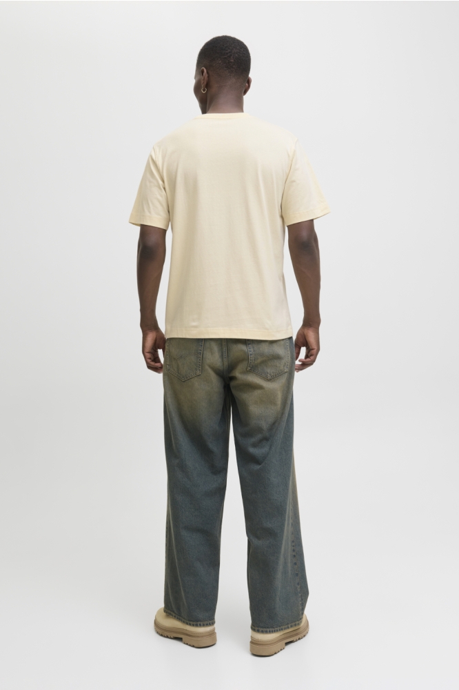 JORNORREBRO EMB TEE SS CREW NECK NO 12282892 ANTIQUE WHITE